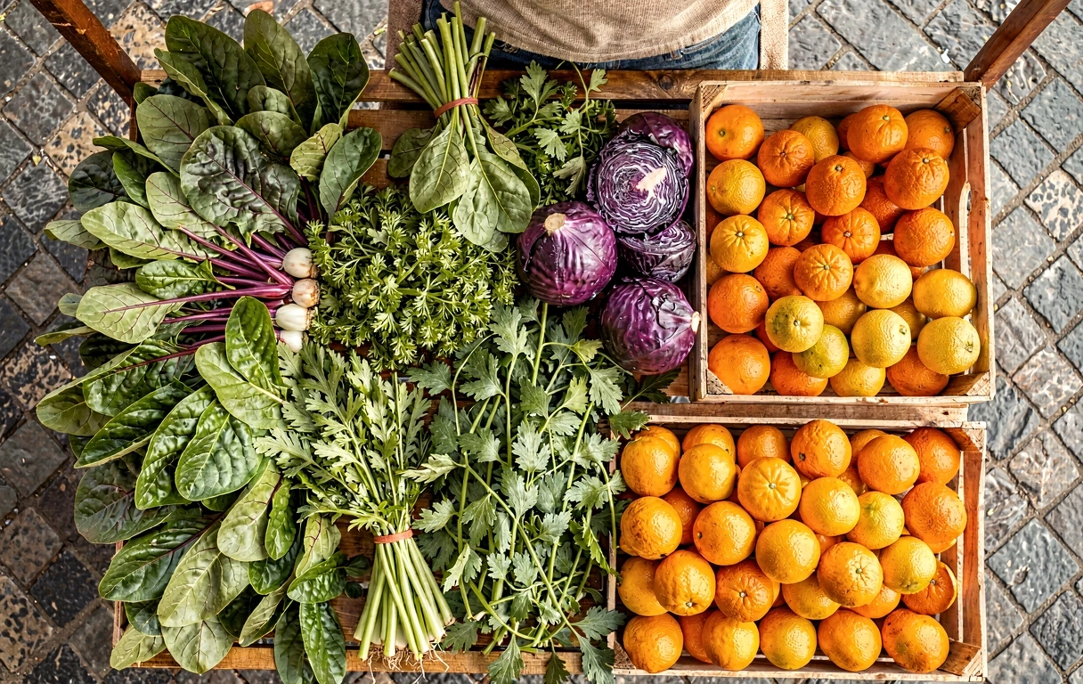 Ingredientes frescos locais